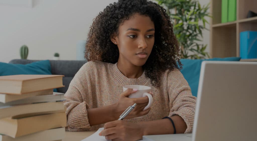 Woman with laptop