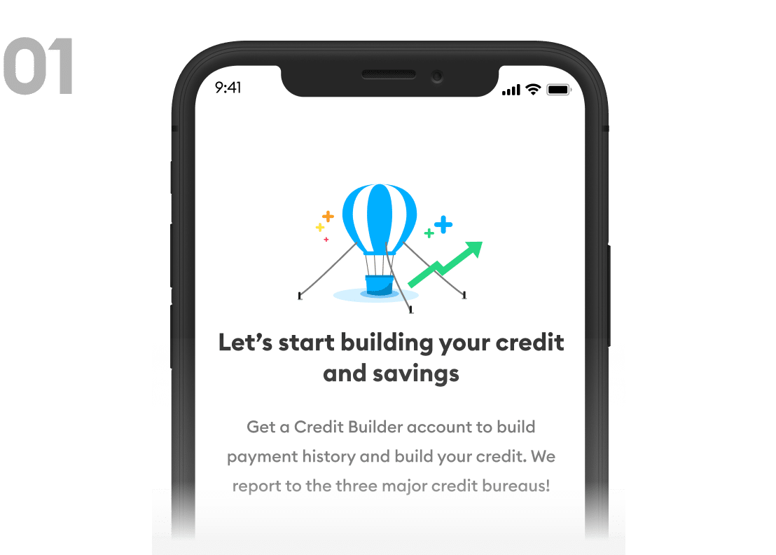 Credit Builder screen about getting started