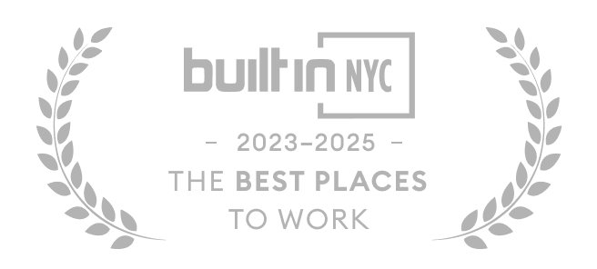 Award for Built In NYC Best Places to Work 2023–2025